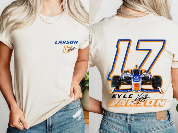 Kyle Larson #17 IndyCar Sweatshirt: Vintage Racing Tee