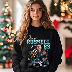 George Russell F1 Racing Shirt: Formula One Fan Gift