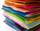 Wool Felt Set, 100 Wool, Pure Merino, Felt Assortment, Wool Fabric, Gift Set, Bulk Felt