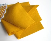 Gold Wool Felt, Pure Merino, Large Felt Square, Wool Felt Sheet, 1mm Thick, Felt Fabric, Nonwoven Wool