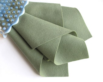 Grey Green Felt, 100% Wool, Large Felt Sheet, Non Woven, Non Directional