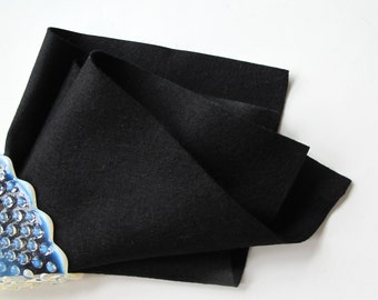 100% Wool Felt Fabric #64373 - Black