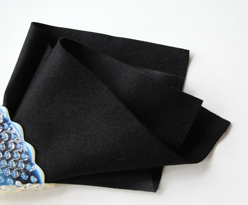 Black Felt Pure Merino Wool Felt European Wool Felt Etsy