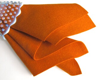 Wool Felt, Sweet Potato, 100% Wool, Pure Merino Fiber, 1mm Thick, Felt Fabric, Felt Square, Certified Safe