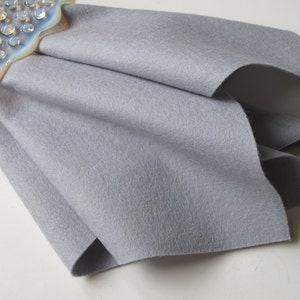 Dove Grey Felt, Wool Felt Square, 100% Wool, Felt Fabric, Soft Grey, Felted Wool image 3