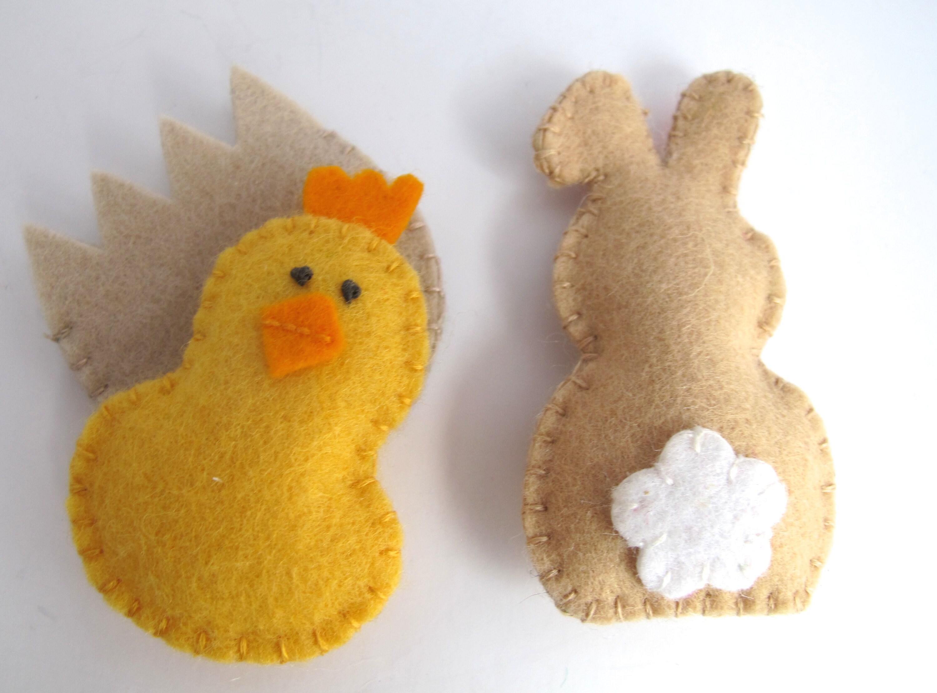 Easter Basket Set Pattern Included DIY Kit Pure Wool Felt Etsy