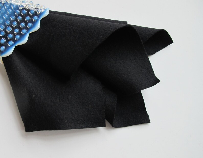 Black Felt Pure Merino Wool Felt European Wool Felt Etsy