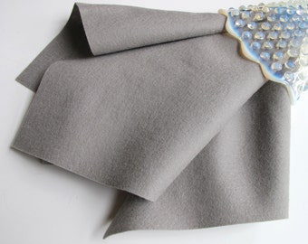 Smoke Grey Felt, 100% Wool, 18 Inch Square, Pure Merino Wool, Large Felt Sheet, Felt Square, Wool Applique, NonWoven Wool