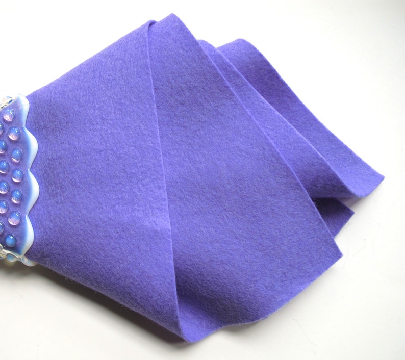 100% Wool Felt, Thistle, Wool Felt Square, Pure Merino Wool, Large Felt Square, Purple Wool image 1