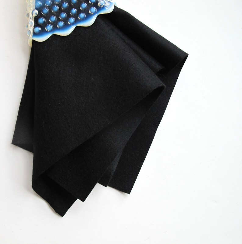 Black Felt Pure Merino Wool Felt European Wool Felt Etsy