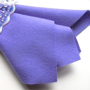 100% Wool Felt, Thistle, Wool Felt Square, Pure Merino Wool, Large Felt Square, Purple Wool image 3