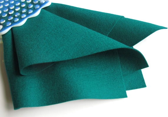 Malachite, Blue Green Felt, Wool Felt Sheet, 100% Merino, Felted