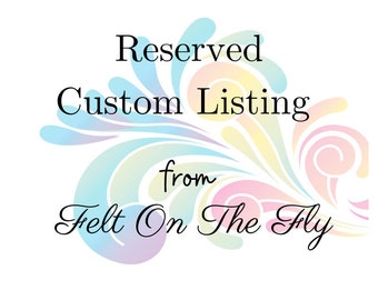 Custom Listing for Jennifer