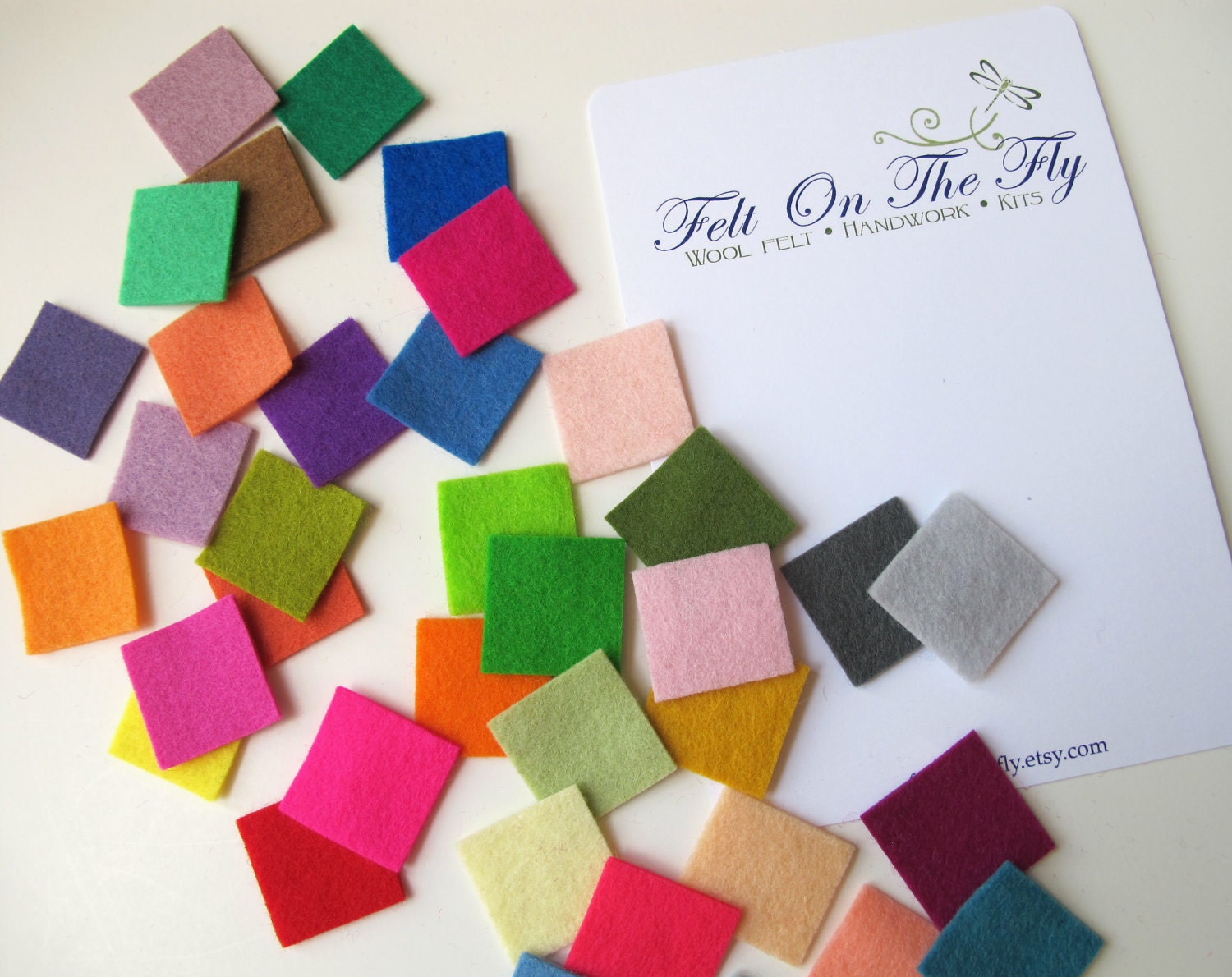 Felt Swatches Merino Wool Felt Felt Sampler Choose Nine Etsy