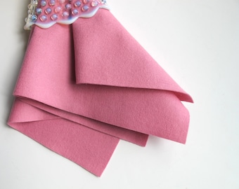 Wool Felt Fabric, Lavender Pink, Pure Merino, 100% Wool, Pink Felt