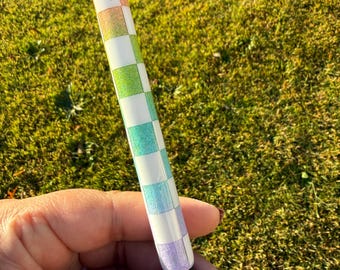 Checkered (matte) Glitter Inkjoy Epoxy Pens