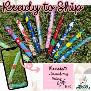 Ready to Ship Glitter Inkjoy Resin Pens