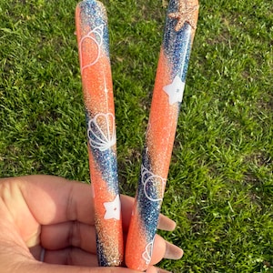Coral Sunset Themed Resin Inkjoy Glitter Pen, Summer Themed, Refillable Glitter Pen,