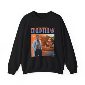 The Corinthian Sweatshirt, Corinthian vintage rock styles, Boyd Holbrook as Corinthian Unisex Heavy Blend™ Crewneck Sweatshirt