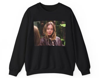 シドニー・スウィーニーズ 無表情スウェットシャツ、シドニー・スウィーニーズ ミーム ユニセックス ヘビーブレンド™ クルーネック スウェットシャツ