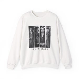Sansa Stark Monochrome Grid Sweatshirt, Sansa Stark Unisex Heavy Blend™ Crewneck Sweatshirt