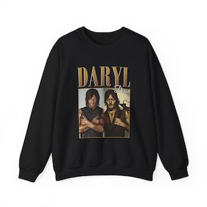 Daryl Dixon Vintage Sweatshirt, Norman Reedus TWD, Daryl Dixon Unisex Heavy Blend™ Crewneck Sweatshirt