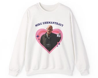 Mike Ehrmantraut Pop Art Heart Sweatshirt, Mike Ehrmantraut, Jonathan Banks jako Mike Ehrmantraut Unisex Heavy Blend™ Crewneck Sweatshirt