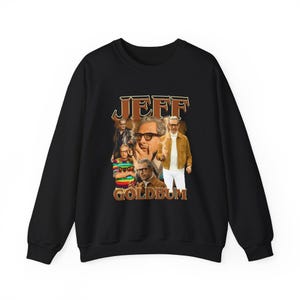 Jeff Goldblum Vintage Bootleg Sweatshirt, Jeff Goldblum, Dr. Ian Malcolm, Jeff Goldblum Unisex Heavy Blend™ Crewneck Sweatshirt