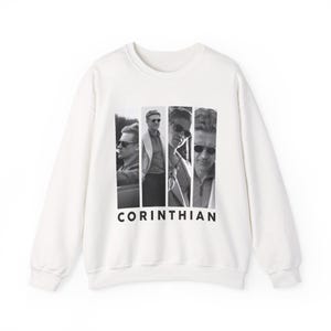 The Corinthian Monochrome Grid Sweatshirt, Corinthian Unisex Heavy Blend™ Crewneck Sweatshirt