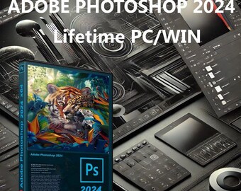 Adobe Photoshop 2024 for Windows | Full Version Digital Download | Lifetime Software | Professional Photo Editing Software.