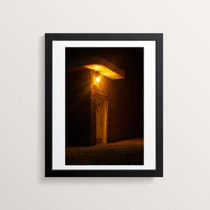 Yellow Light Above Door 8 x 12 Photography Color Print