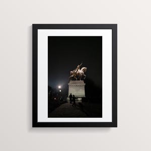 Forest Park St. Louis Statue Snow Photo 8 x 12 Photography Color Print