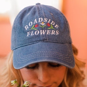 Roadside Flowers Denim Hat