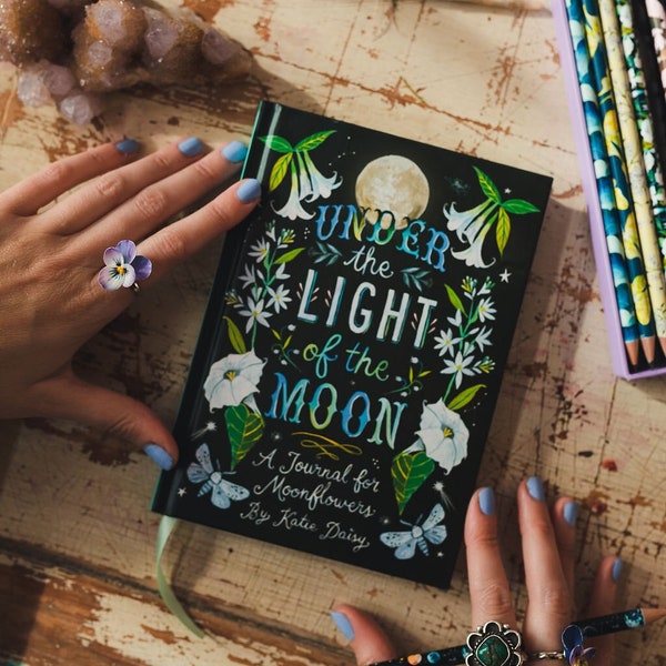 Hardcover Journal - Under The Light of The Moon | Moonflower Journal