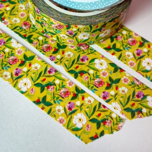 Yellow Floral Washi Tape #1