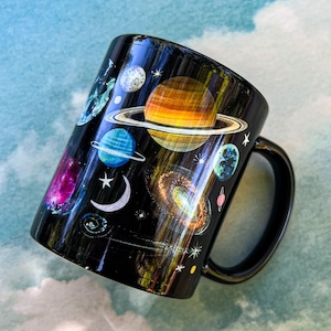 Schwarzer Space Becher