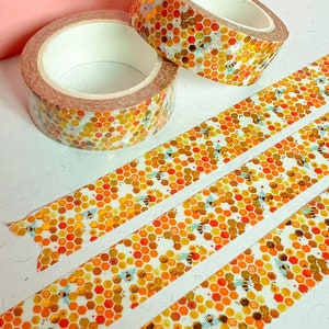 Gold Foil Honeycomb Washi Tape #10