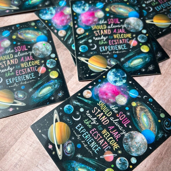 Ecstatic Experience Glitter Sticker