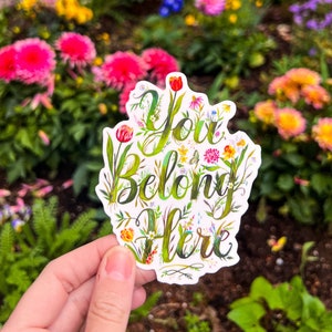 You Belong Here, adesivo opaco
