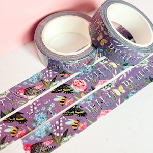 Gold Foil Wild Beauty Washi Tape #7