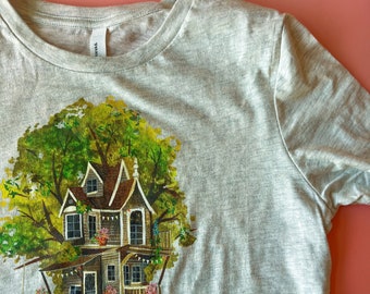 Treehouse relaxed T-shirt voor dames