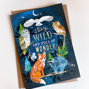Wild Wonder - Cartão de felicitações
