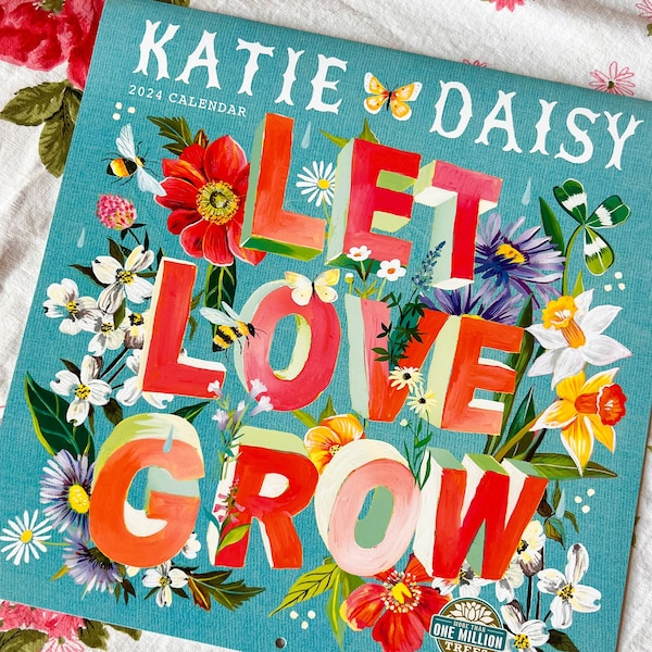 Katie Daisy Wall Calendar Etsy