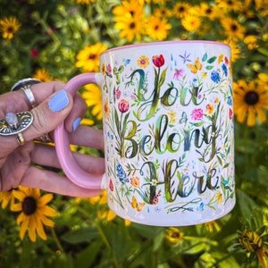Taza Tú perteneces aquí