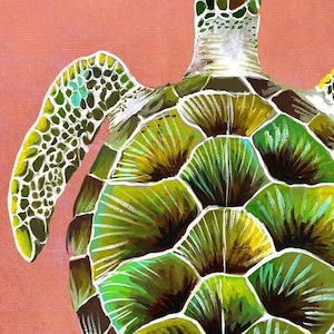 Sea Turtle | Honu | Art Print | 11x14 | 8x10