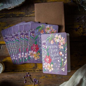 Conjunto de Notecard grátis para crescer | Cartões | Papelaria