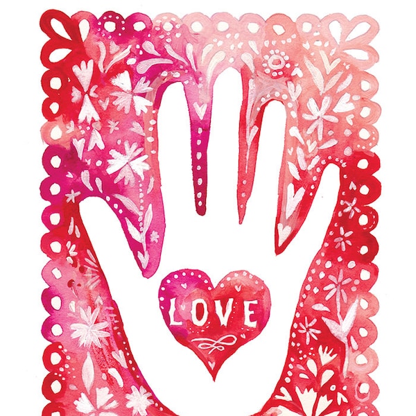 Hand of Love art print