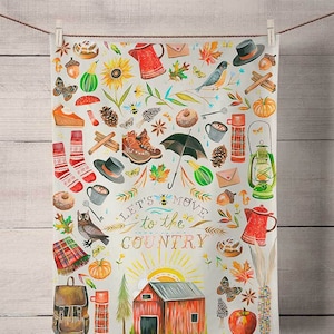 Tea Towel | Let's Move To The Country