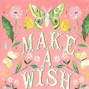 Make a Wish art print | Floral Painting | Katie Daisy | 8x10