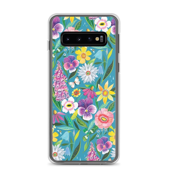 Florals on clear Samsung Case